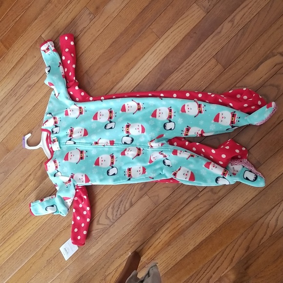 Carter's 2T 2 piece set of onesie Christmas pajamas NWT - Picture 1 of 6